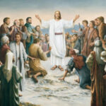 christ resurrected appears to the multitude